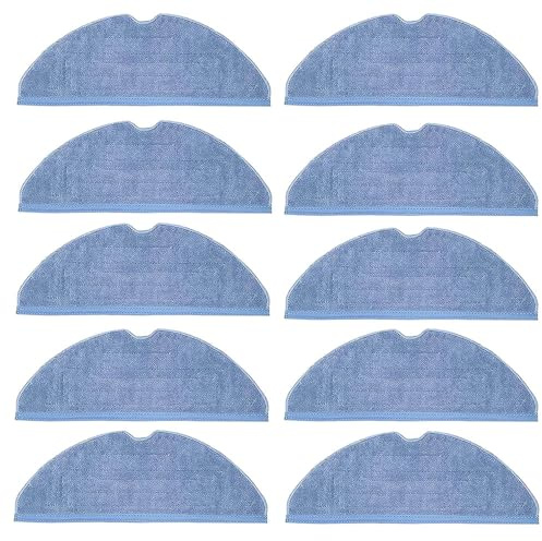 ILOSCTE 10Pcs Mop Cloth Pad for Roborock S7 / S7+ / S7 MaxV / S7 MaxV Plus / S7 MaxV Ultra / S7 Pro Ultra / S8 / S8+ Robot Vacuum Microfiber VibraRise Mopping Pad Replacement Accessory
