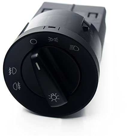 ZIxmix Car Headlight Switch Scheinwerfer-Steuerschalter, Nebelscheinwerfer-Knopf, passend for VW Bora Golf 4 Headlight Switch