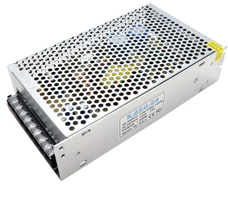 inShareplus 24V Netzteil 10A 240W, DC Universal Geregeltes Schaltnetzteil, Trafo 230V auf 24V LED-Treiber, Konverter, Transformator für LED-Streifenlicht, CCTV, Computerprojekt, 3D Drucker, Radio