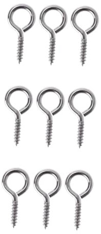 BESTonZON 150 Stk Augenhaken Schrauböse für Ohrringe Ösenschrauben schwere Schraube Schlüsselanhänger Schmuck Augenstifte Augenbügel kleine Augen Augennadel silberner Ton
