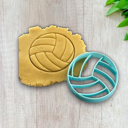 ELACE Volleyball-Ausstechform – Keksausstecher für Kinder – verschiedene Formen für Kekse, Kuchen, Dekorationen – ideal zum Backen, Basteln, Kinder, Maße: 8 x 8 x 1,5 cm