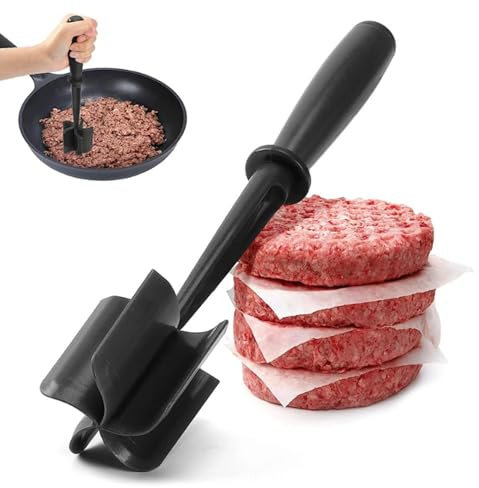 Hackfleisch Zerkleinerer - Fleischzerkleinerer, Gemahlenes Fleischzerkleinerer, Versatile High-Temp Heat-Resistant Hamburger Masher, Stampfer und Zerkleinerer Hitzebeständiger Kartoffelstampfer