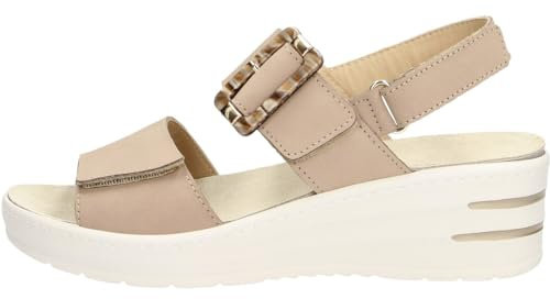 Melluso Damenschuhe Sandale Seil 019227, Taupe, 37 EU