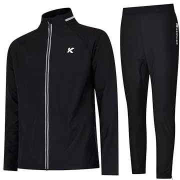 Kewlioo Pro Full Sauna Suit Shirt & Pants Combo for Men - Heat Trapping Sweat Compression - Sweat More & Look Great