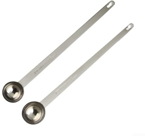 Long Handle Coffee Measuring Spoon,Stainless Steel Mixing Ice Cream Stirring Spoon for Cooking And Baking(20ml)