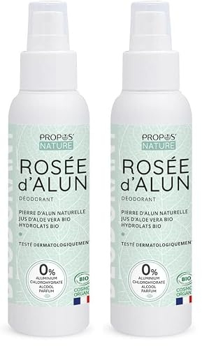 PROPOS'NATURE Deodorant Spray Rosee d'Alun 100 ml (Lot de 2)
