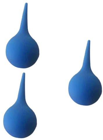 FOMIYES 3St nasale Ohrknolle Staubwedelgebläse für Kameras Nasensauger Saugball Ohren waschen Ohrball staubsaugerbürsten waschstaubsauger werkzeug Luftgebläse Kameraobjektiv Handbirne Blue