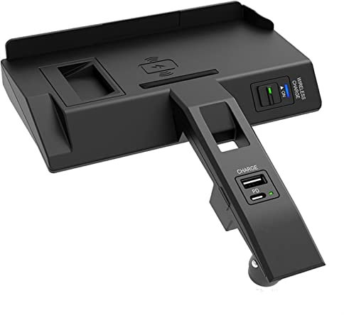 QWETY Car Wireless Charging QI Phone Charger Charging Pad Plate Phone Holder, for BMW, for G20 G21 G28 3 4 Series 2019 2020 2021 Fast Charge Wireless Charger