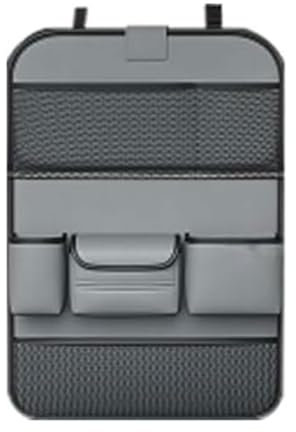 LAFENI Auto Organizer für Peugeot RCZ/RCZ R 2010-2016, Wasserdicht Autositzschoner Rückenlehnenschutz mit Faltbar Tisch Rücksitz Aufbewahrungstasche Zubehör,D/Grey