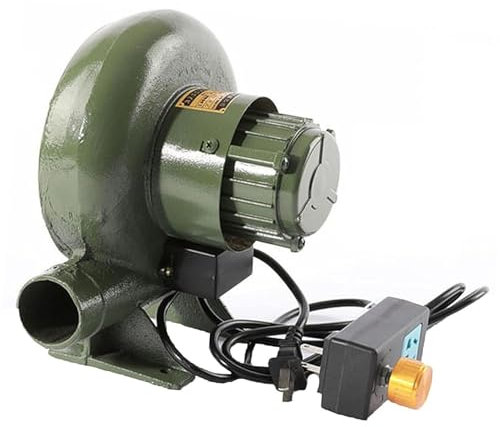 220V Soffiatore Elettrico Per Forgia Da Fabbro A Velocità Variabile, Soffiatore Per Barbecue Elettrico Con Governatore, Per Campeggio/Picnic/Attività All'aperto Out Ventilatore Per Barbecue(370W)