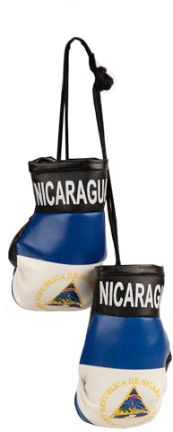 SandT Collection Country Flag Mini Boxing Gloves - Hanging Punching Gloves