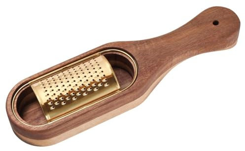 Grattugia per formaggio in acciaio con contenitore rimovibile in legno di acacia per formaggio e verdure Kitch A4j8 con per burro