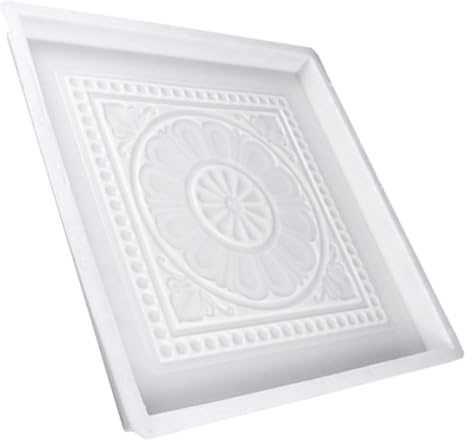 WATIIFUFU Stampo per Pavimentazione da Giardino in Plastica Bianca, Antiscivolo e Facile da Applicare, Design Antico Autentico per Cortili Stile Cinese Outdoor