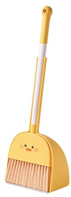 SZLIFE Ensemble de Nettoyage pour Enfants, Mini Balai avec Pelle à Poussière, Ensemble de Balais éducatifs pour Enfants de La Maternelle, Garçons et Filles D, Canard