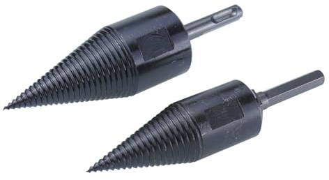 1PCS Drill Bit Chop Wood Splitting Tool Splitting Cone Log Splitters Wood Breaking Machine Breaker Firewood Chopper(32mm,Round)