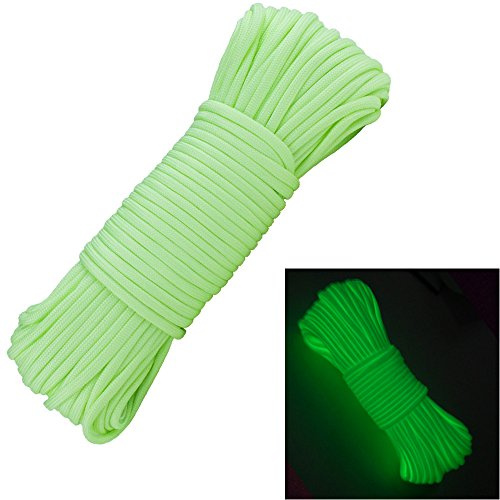 Glow in The Dark Zesty 21 Strand 550 lysande fallskärmsrep