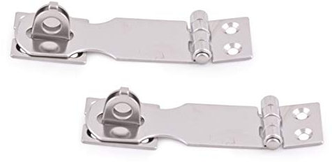 wellenshop 2X Klappriegel 100 x 28 mm Edelstahl Überfalle Türriegel Fensterriegel Schlossriegel