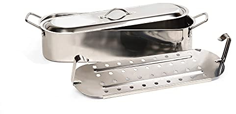 RSVP International Endurance Collection Fish Poaching Set, 20 inch, Stainless Steel