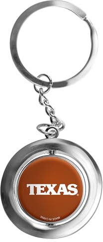 NCAA Texas Longhorns Football Spinner Keychain, Orange, One Size