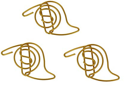 Büroklammern Horn gold - Schönes Geschenk für Musiker