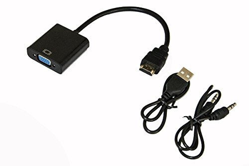 LINK LKADAT13 Adattatore HDMI Maschio a VGA Femmina con Audio 3,5 mm e Alimentazione USB