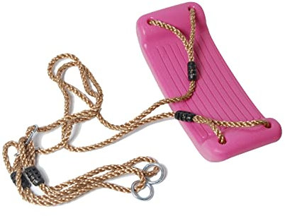 OTITU Kinderschaukel Outdoor Indoor Schaukelsitz - Schaukelbrett Brettschaukel für Kinder zum Schaukeln, Flache Sitzschaukel Babyschaukel - Bunte Schaukel Outdoor-Spielschaukel Rosa