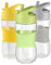 Sivaphe Children Water Bottle Leak Proof Camping, Student Kids School Outdoor Activities, Travel, Hiking, Cycling Drinking Bottle with Handle and Silicone Straw-Tritan Plastic (Green, 350ML-400ML)