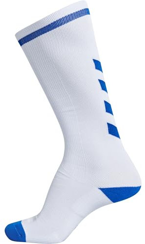 Hummel Socken ELITE INDOOR SOCK HIGH, Weiß/True Blau, 39/42, 204044-9368