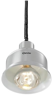 Bartscher Wärmelampe IWL250D Spiralkabel silber - 114278