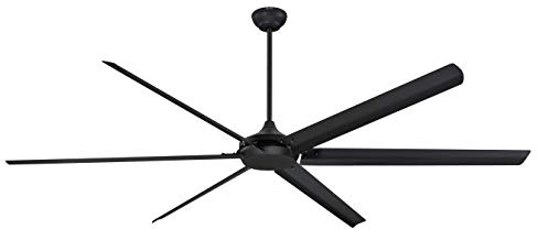 254 cm Deckenventilator Widespan von Westinghouse Lighting; Ausführung in Mattschwarz; mit Fernbedienung und DC-Motor