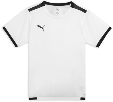 PUMA teamLIGA Jersey Jr, Mixte enfant, Puma Blanc- Puma Noir, 152