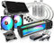 Raijintek Scylla Elite CA240 Wasserkühlungs-Set, Water Cooling Kit, All-in-one Liquid CPU Cooler Kit, Lüftern und Pumpe mit AGB, Fernsteuerung