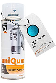 uniQum Autolack Spraydose für BMW MOTORCYCLES BLAU 338 Autolack Reparatur 400 ml