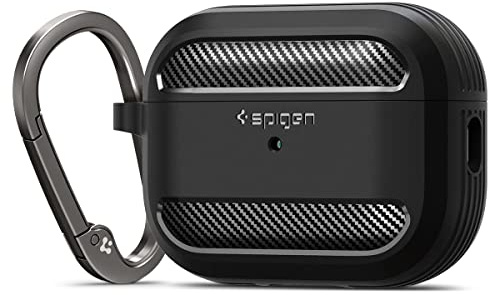 Spigen Rugged Armor Case Compatible with AirPods Pro 2 (2023/2022) - Matte Black