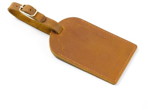 AIGUONIU Visitenkartenetui aus echtem Leder, mit Schlüsselring, Schlüsselanhänger, Mitarbeiterkartenhalter, Braun, Retro