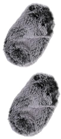 Toyvian 2pcs Artificial Microphone Windshield Cover Compatible with Videomic Pro Microphone Windscreen for Video Use