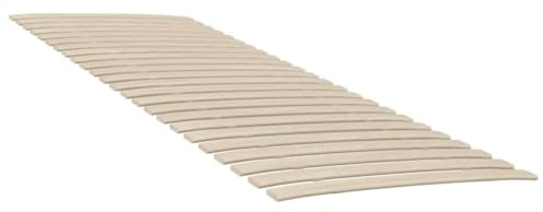 vidaXL Slatted Bed Bases, Pair of Poplar Wood Slats, Foldable for Space Saving, Brown, 70x200 cm - Support for Any Mattress Type