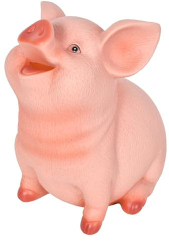 Zimoer Sparschwein, Spardose in Schweineform für Jungen und Mädchen, Münz-Spardose aus Harz Cash Sparbehälter für Kinder und Erwachsene, Bestes Geburtstagsgeschenk und Heimdekoration (L)
