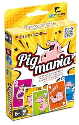 Gomazing Pigmania Kartenspiel für Kinder und Erwachsene ab 6 Jahren – Familienspiel für 2 bis 10 Spieler – Reisespiel und Urlaubsspiel – plastikfrei – lustiges Gesellschaftsspiel