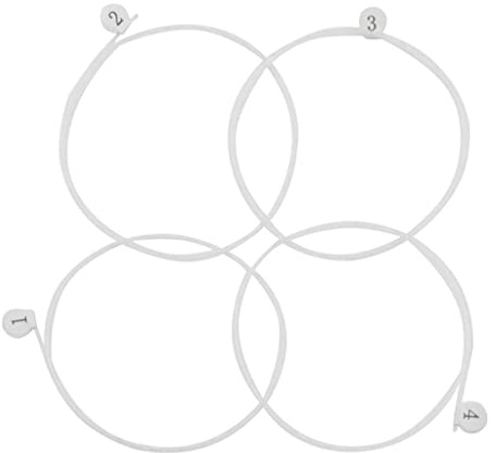 Sopran-Ukulelen-Saiten-Set aus transparentem Nylon, 4 Saiten, DIY-Ersatzteile mit schneller Reaktion und hellem Klang, für Musikliebhaber und Ukulelen-Enthusiasten