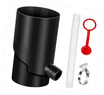 Colcolo Rainwater Collection System Downspout Diverter Rain Collector,Connector Rainwater Diverter for Lawn Watering Yard Landscape, Black, 10cm