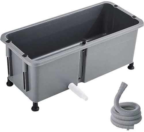 Évier utilitaire autoportant, éviers de service, évier à vadrouille, évier à vadrouille commercial pour la maison ou l'hôtel, évier à vadrouille avec tuyau de vidange de 1 M, éviers de servi