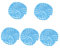 Mipcase 5pcs Chain Links Bike Handle Chains Mountain Bicycles Chain Scooter Locks Lock Chain Road Chain Replacement Cycling Pedals Grips Jumper Combination Derailleur Steel Blue