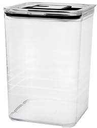 Sallys Vorratsdosen – Transparente, BPA-freie Aufbewahrungsboxen mit luftdichtem Soft-Touch-Silikondeckel. Perfekt für Mehl, Zucker, Müsli & mehr. Robust, spülmaschinengeeignet (2800 ml - Quadratisch)