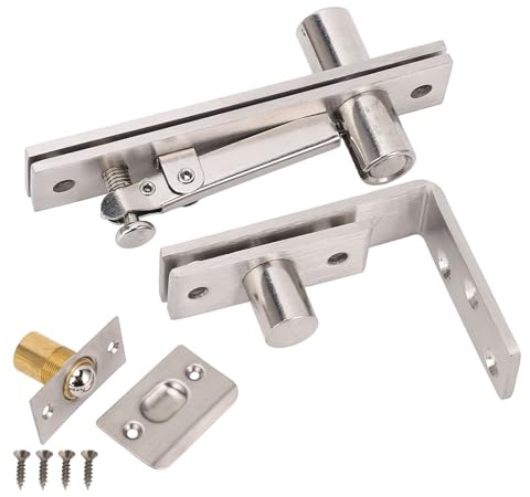 Bisagra de Pivote Puerta Oculta, 300 Libras Pivote Puerta Oculta con Rotación 180 Grados, Hardware Invisible Puerta Servicio Pesado para Estantería Secreta Murphy Estantería Murphy