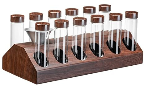 Gcljlmy Lata de café con embudo, caja de café con tapa, tubo de almacenamiento, accesorios de bar de cocina para azúcar de caramelo