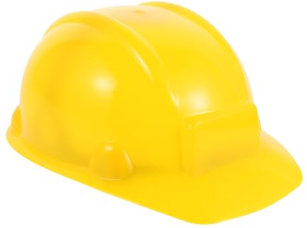 LABRIMP Gelber Feuerwehrhelm aus Kunststoff Verstellbar Leichter Schutzhelm für Rollenspiele Kostüm Party Bauarbeiter Mütze für Robustes Zubehör für Verkleidung