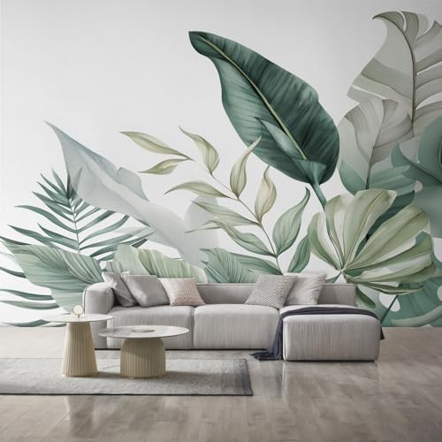 Generico Carta da Parati Foglia Tropicale, 200X140cm, Carta da Parati Tessuto Non Tessuto Foglie di Banano Botanico, Camera da Letto Decorazioni Parete Soggiorno Decorazione Cucina Décor EL&D40