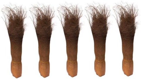 Baluue Set 5 Pezzi Corteccia di Palma Naturale per Decorazioni da Giardino Sfondo per Piante e Vasi Accessori in Corteccia per Inverdimento e Ambienti Acquario Sicuri