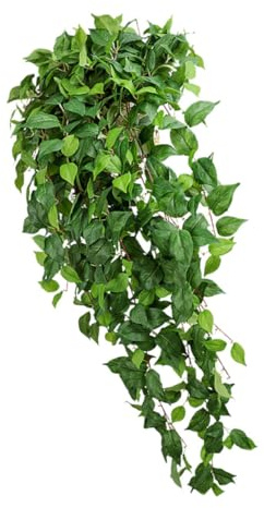 GARVALON Plante Suspendue Artificielle Décoration Végétale Réaliste en Tissu de Soie Vert Entretien Ajoute Vitalité et Charme Naturel pour Mariage et Fête